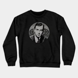 Stewart Classic Movie BW Crewneck Sweatshirt